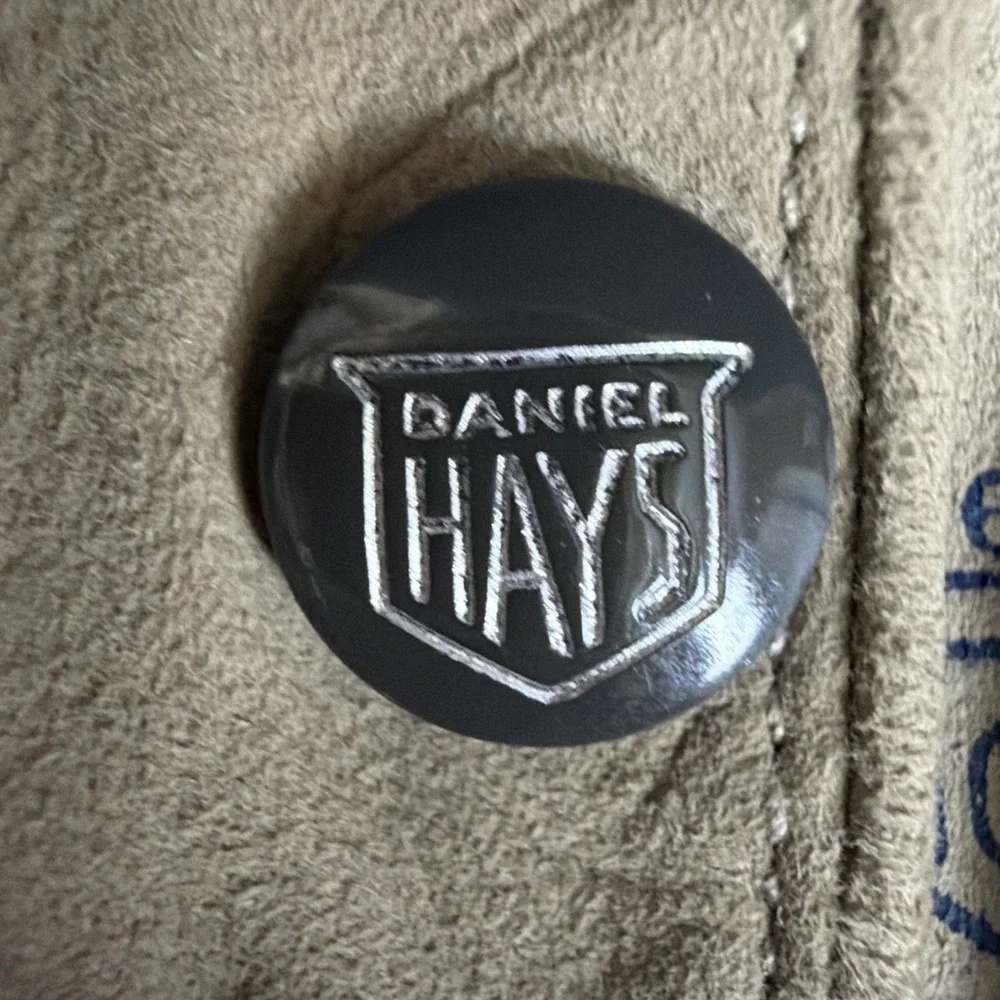 VTG 40's-50's Daniel Hays Leather Button Snap Silhouette Unlined Driving Gloves